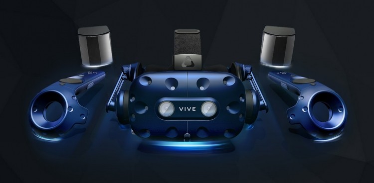 Обычный полный комплект HTC Vive Pro